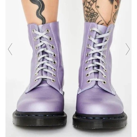 ๐ Dr. Martens 1460 Pascal Virginia Purple Combat Boots ๐ - Picture 2 of 16